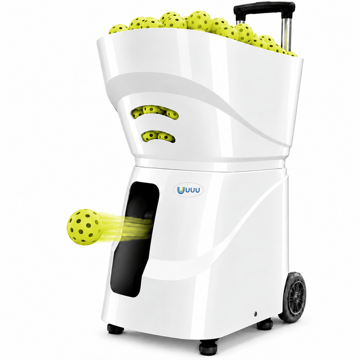 Pickleball Machine, 80-Ball Hopper App Control Dual Batteries