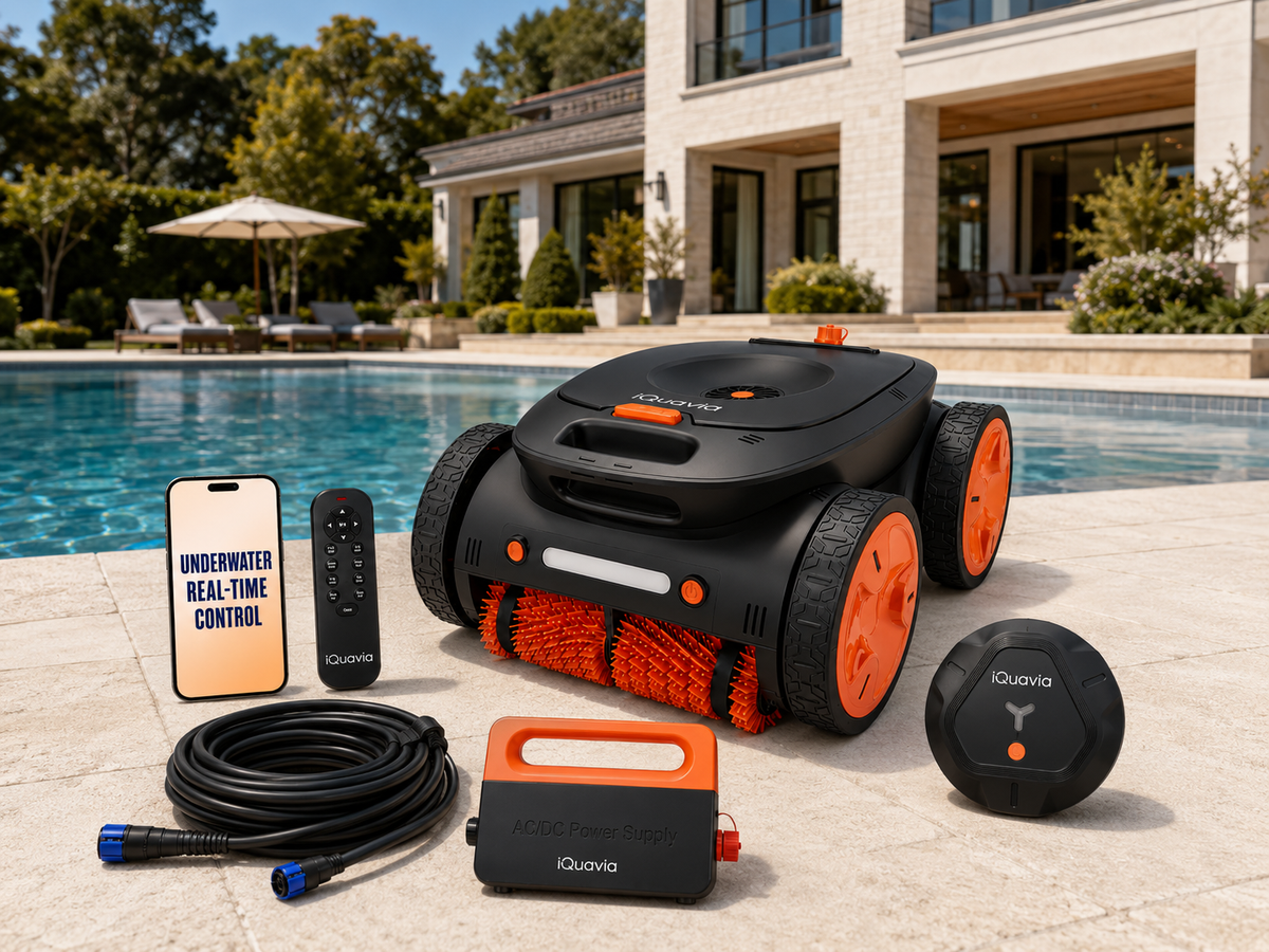 UUU HG800 Robotic Pool Cleaner | Underwater Direct Control