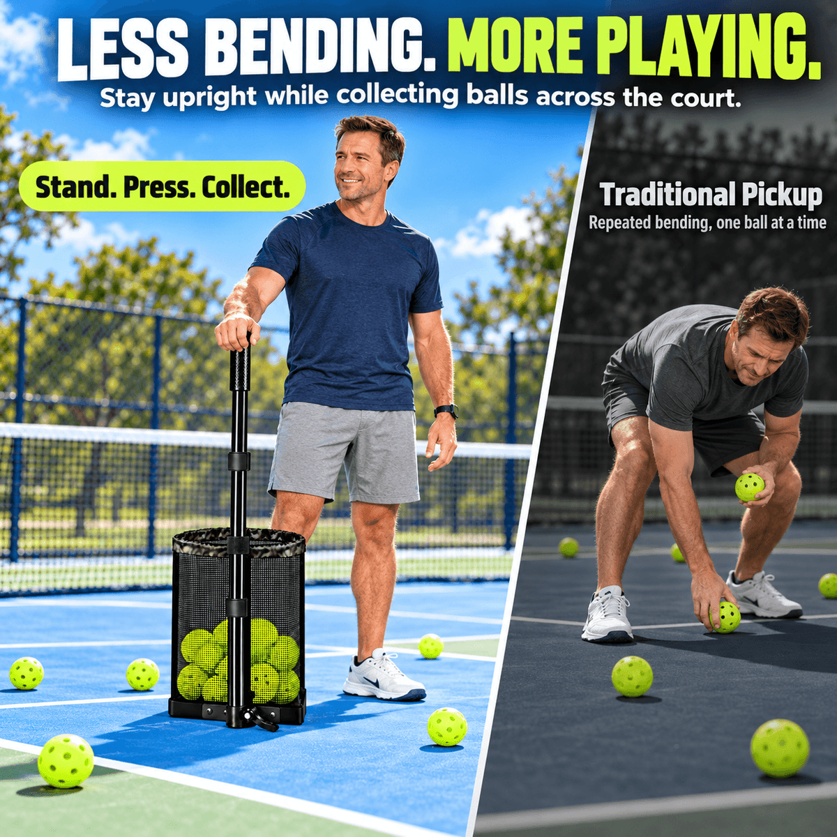 Telescopic Pickleball & Tennis Picker Upper UUU