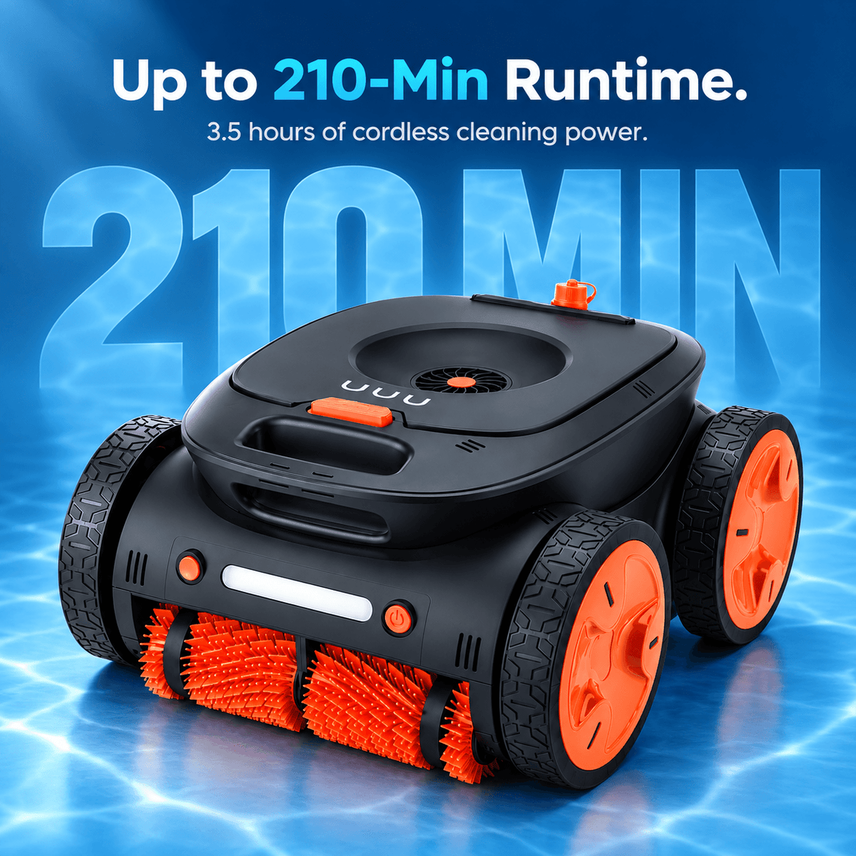 Robotic Pool Cleaner, Cordless Inground Remote Control Vacuum