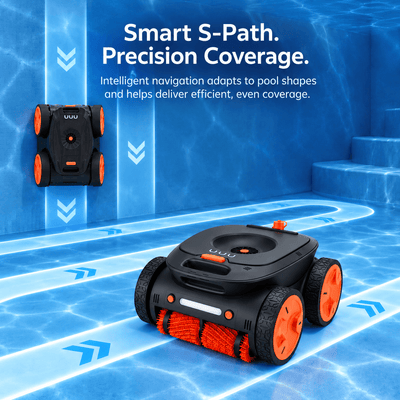 Robotic Pool Cleaner, Cordless Inground Remote Control Vacuum